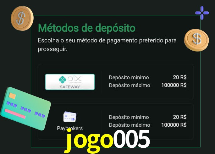 O cassino jogo005 oferece uma grande variedade de métodos de pagamento