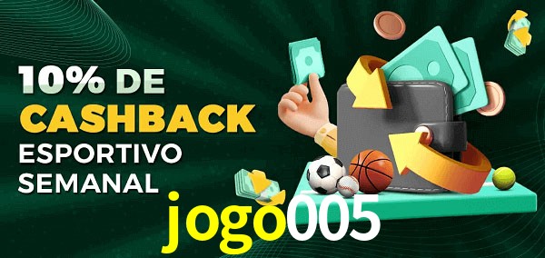 10% de bônus de cashback na jogo005